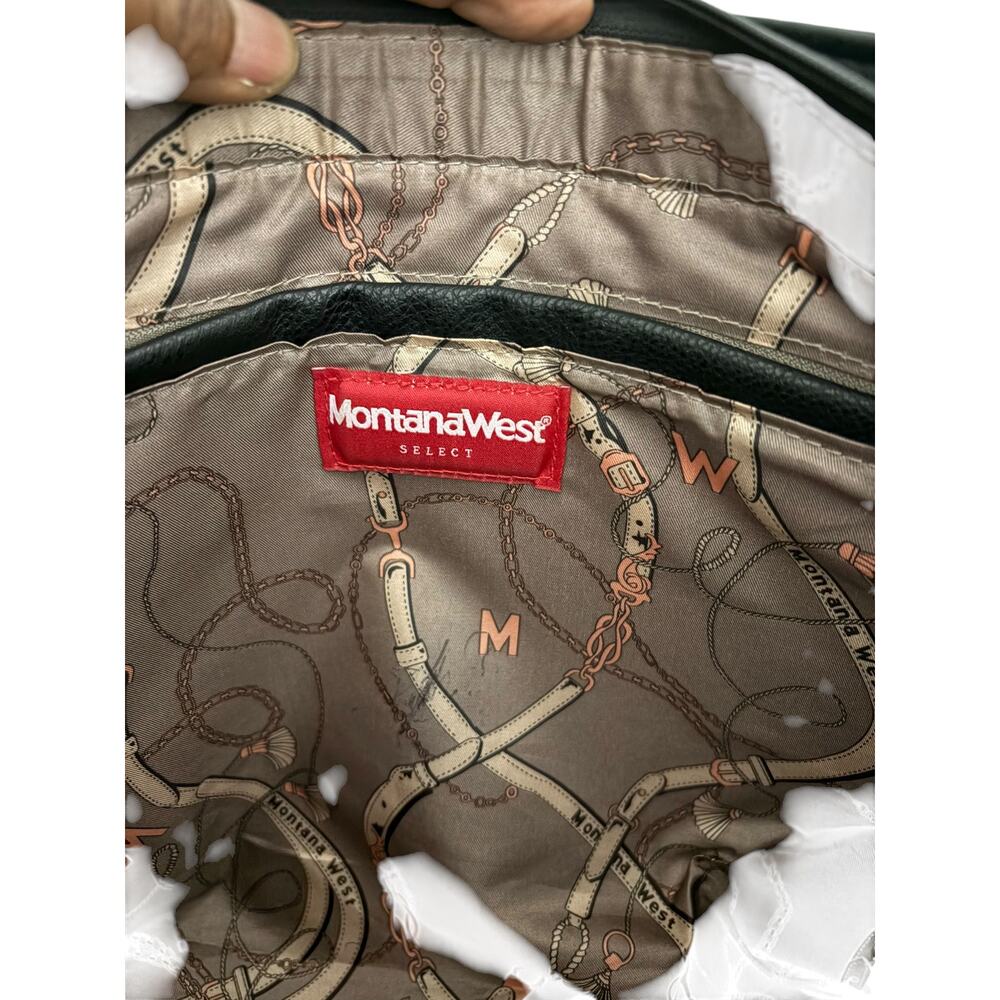 Tommy Hilfiger Black & Tan Monogram Tote Bag - Picture 3 of 5